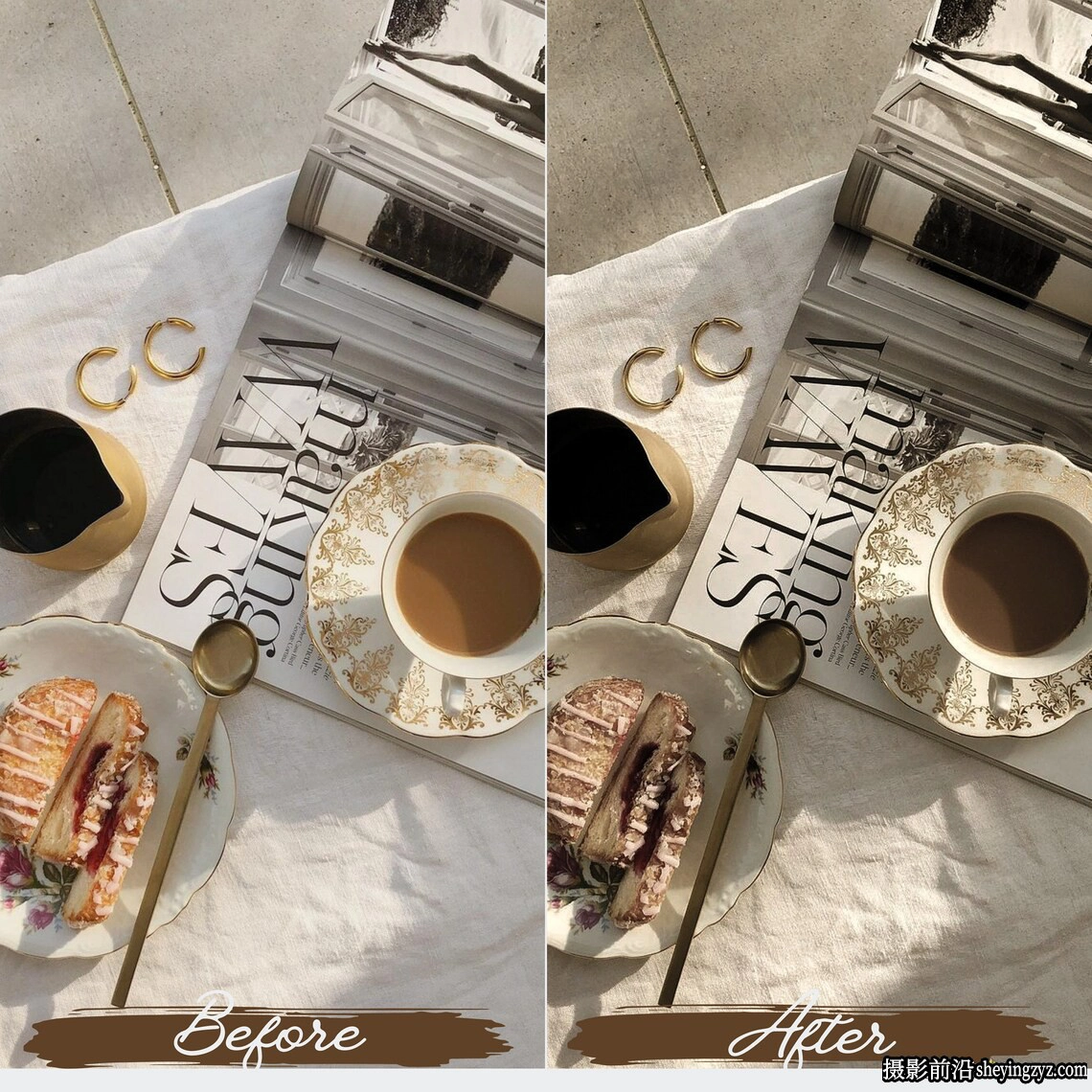 INS网红米色系人像免费lr预设/手机lr预设 Beige Lightroom Presets
