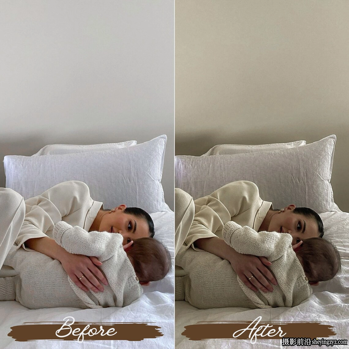 INS网红米色系人像免费lr预设/手机lr预设 Beige Lightroom Presets