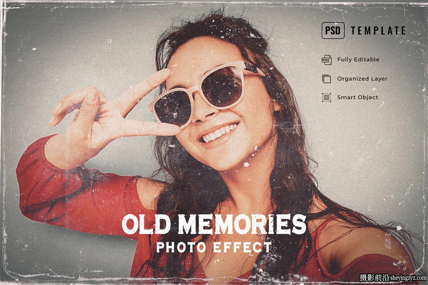 怀旧记忆照片特效智能预设模版 Old Memories Photo Effect