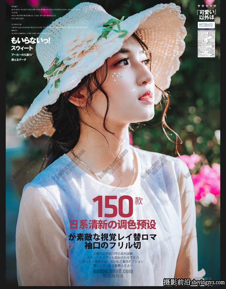 150种日系清新文艺人像森系校园LR调色滤镜PR/PS/AE/FCPX/Lut预设