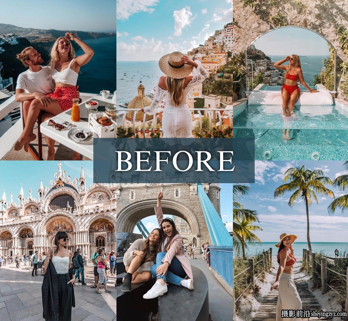 网红夏季旅拍人像lr预设及手机版lr预设 Travel Lightroom Presets