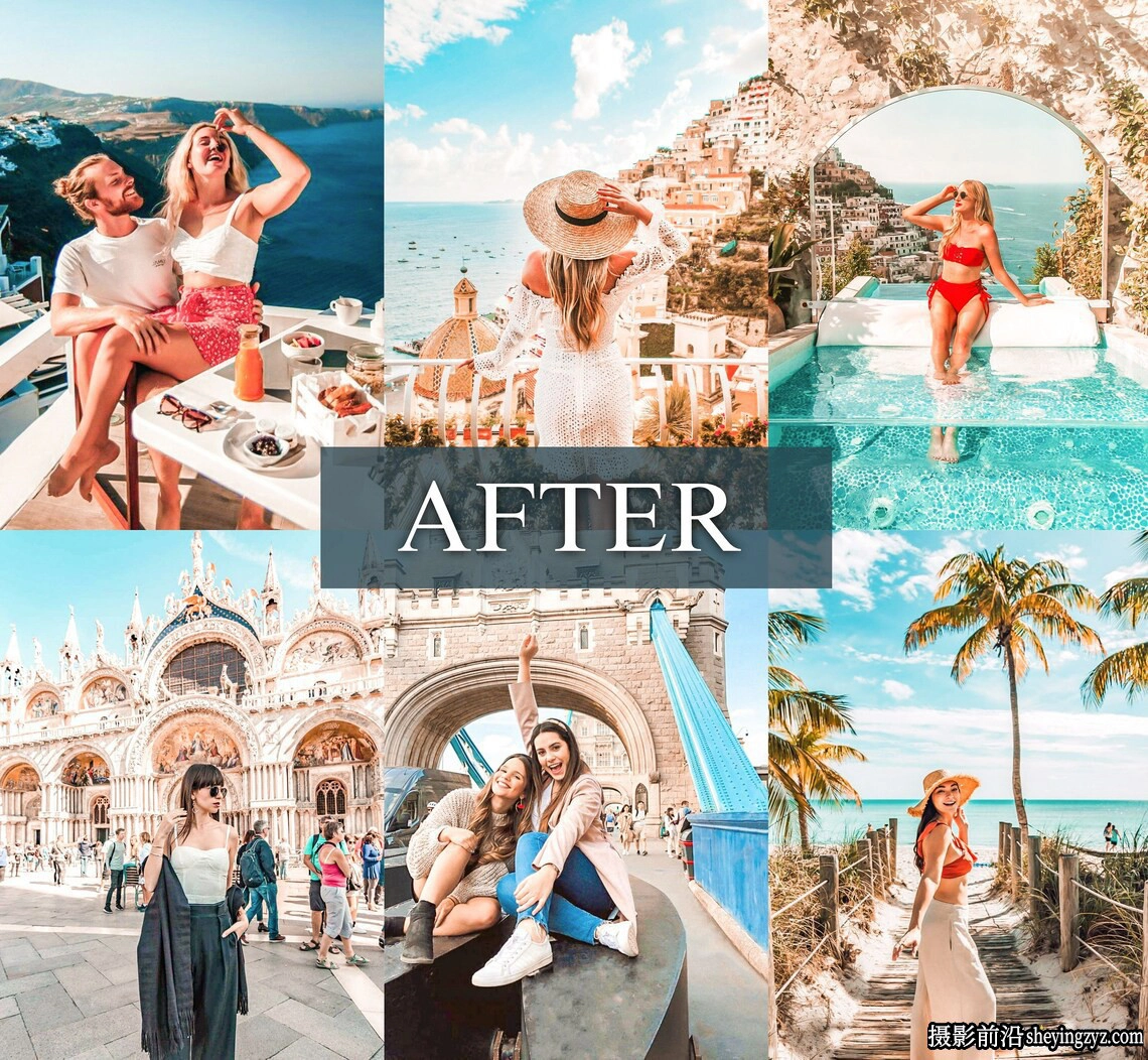 网红夏季旅拍人像lr预设及手机版lr预设 Travel Lightroom Presets