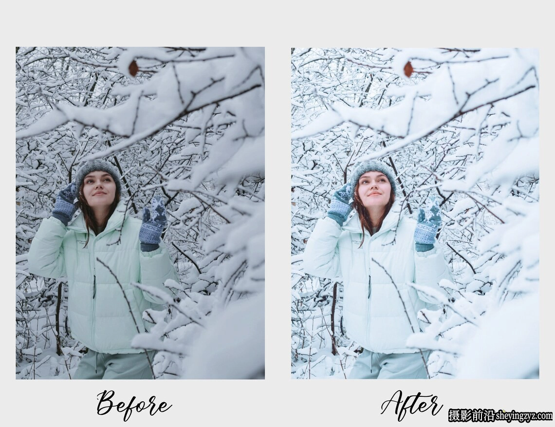 冬季人像调色lr预设及手机版lr预设 Winter Lightroom Presets