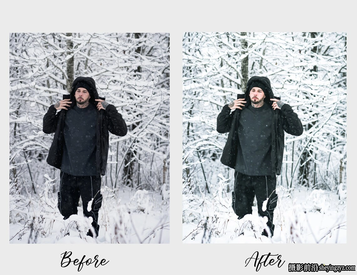 冬季人像调色lr预设及手机版lr预设 Winter Lightroom Presets