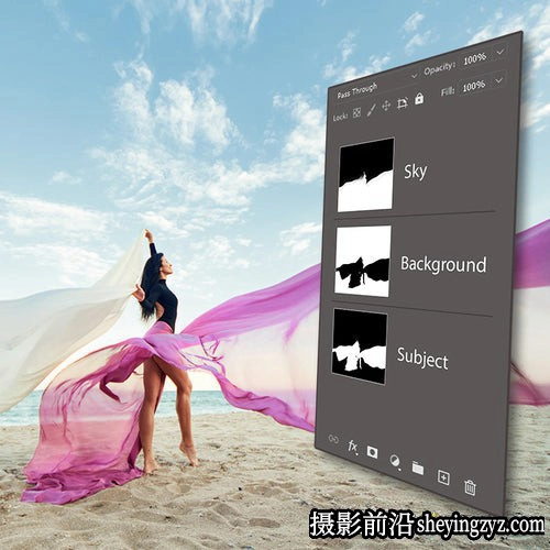 AI人工智能人像精修修图PS动作 Pix Space AI Enhance Pro Actions