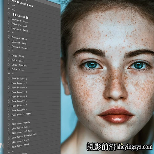 AI人工智能人像精修修图PS动作 Pix Space AI Enhance Pro Actions
