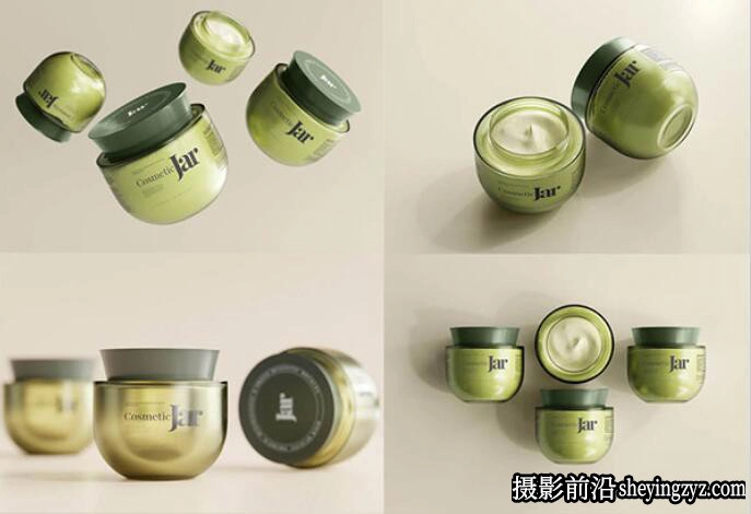 化妆品罐包装样机