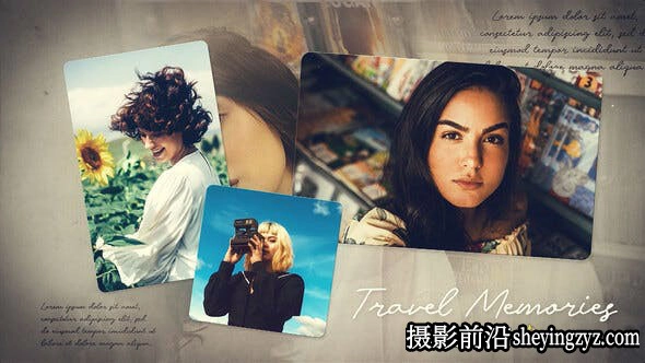 AE模板-旅行照片相册片头模版 Memories Slideshow Travel Memories