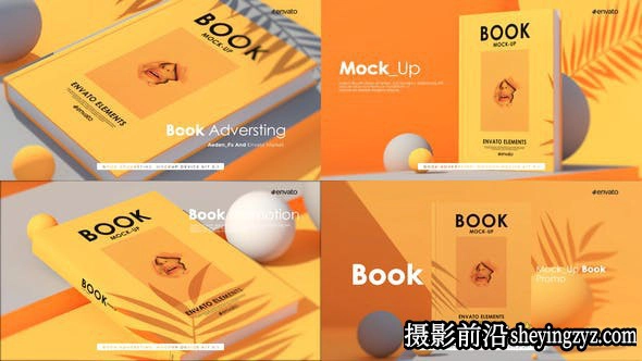 AE模板-三维书本展示动画模版 Book Advertising Mockup Ver 0.1