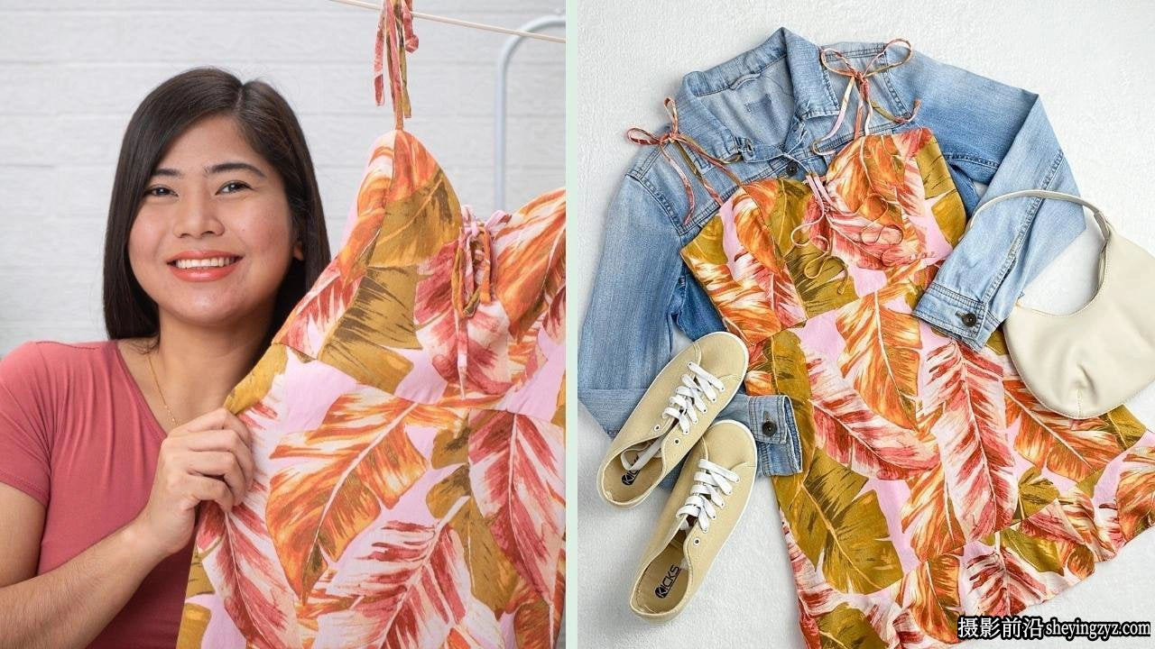 摄影师Rose Nene服装静物产品平面布光构图技巧教程-中英字幕