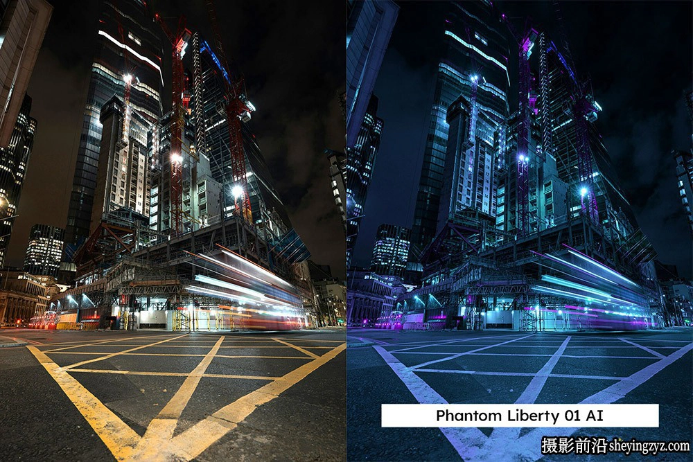 城市霓虹灯AI自适应lr预设及LUT预设Night Rush Lightroom and LUTs