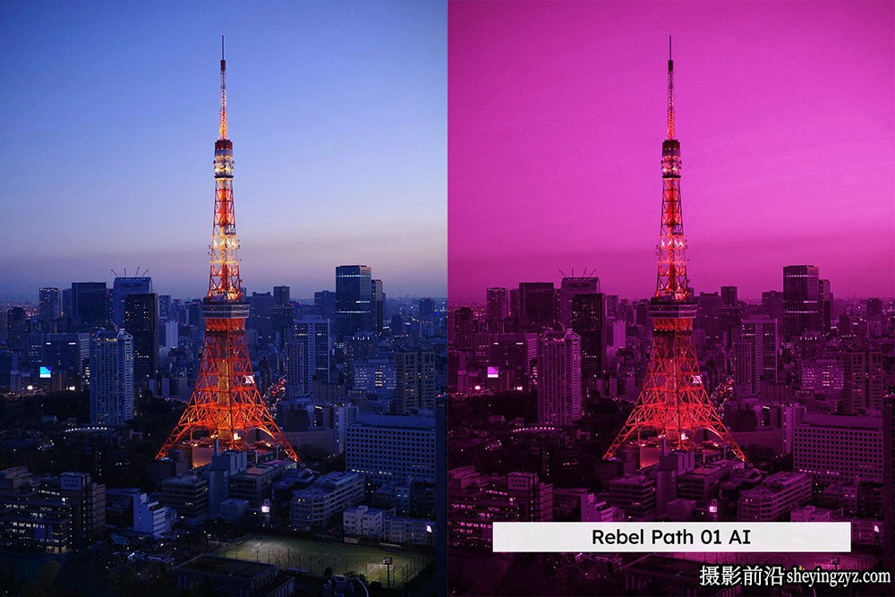 城市霓虹灯AI自适应lr预设及LUT预设Night Rush Lightroom and LUTs