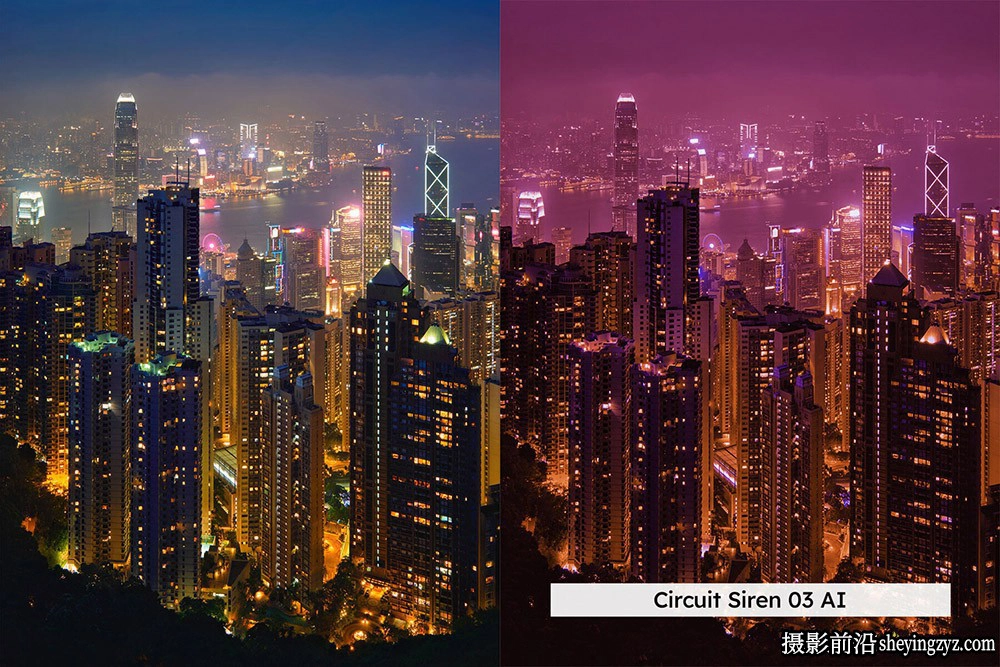 城市霓虹灯AI自适应lr预设及LUT预设Night Rush Lightroom and LUTs
