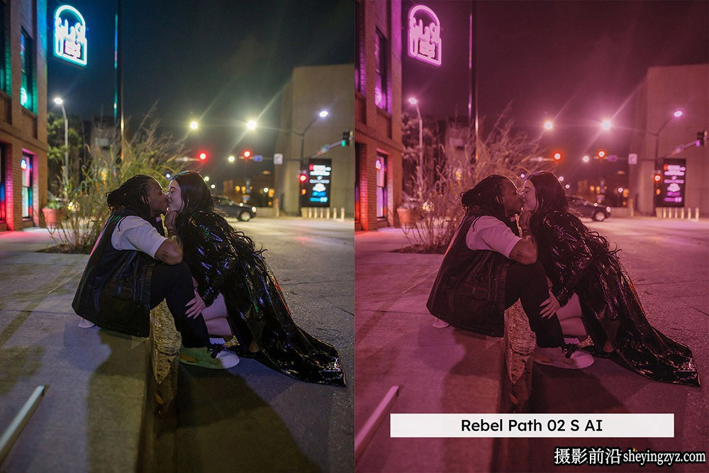 城市霓虹灯AI自适应lr预设及LUT预设Night Rush Lightroom and LUTs