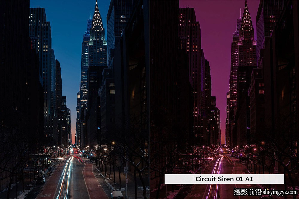 城市霓虹灯AI自适应lr预设及LUT预设Night Rush Lightroom and LUTs