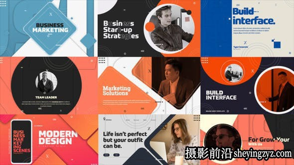 AE模板-商务宣传片头模版 Business Marketing Scenes