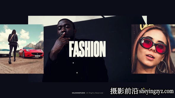 AE模板-时尚文字宣传片头模版 Slideshow Fashion