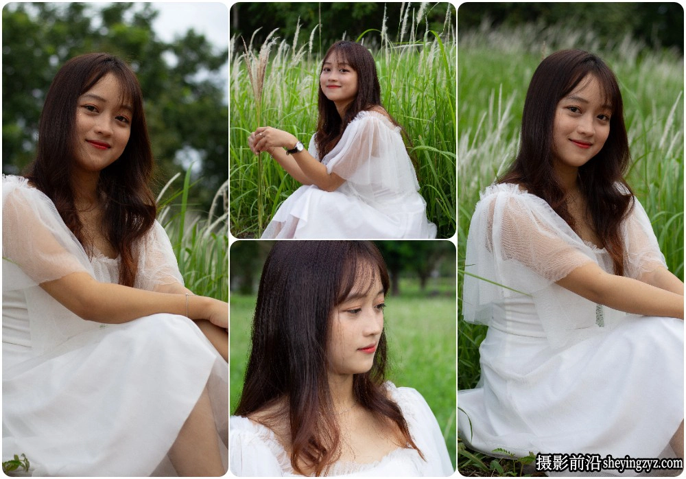 清新美女户外写真人像摄影RAW原片练习素材22张