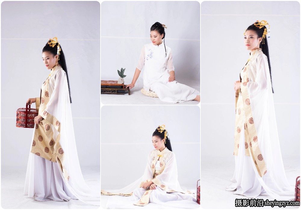 古装汉服美女人像摄影RAW原图后期练习素材14张