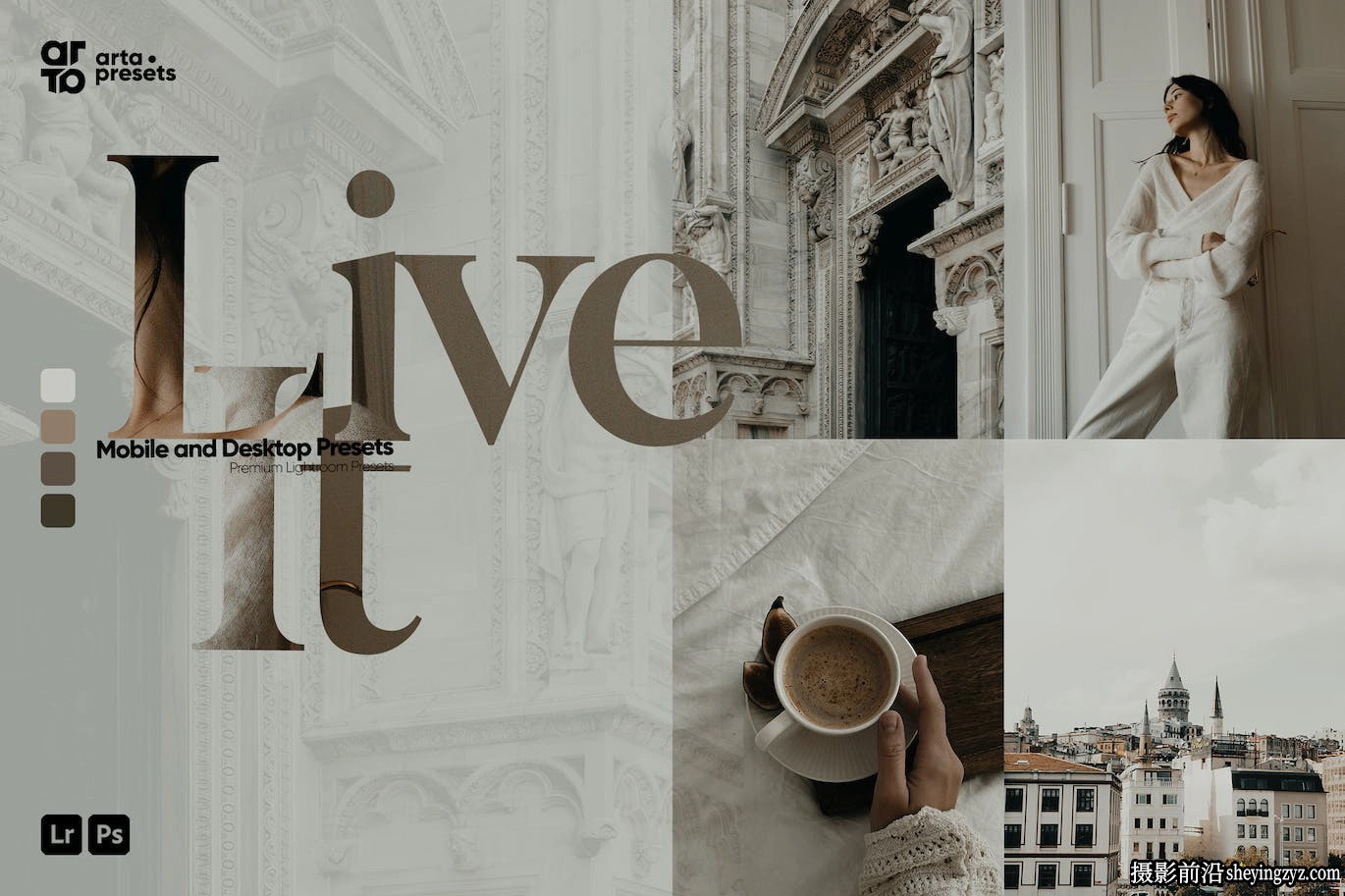 时尚电影胶片Lightroom预设及设计lr预设 ARTA - Live It Lightroom Presets
