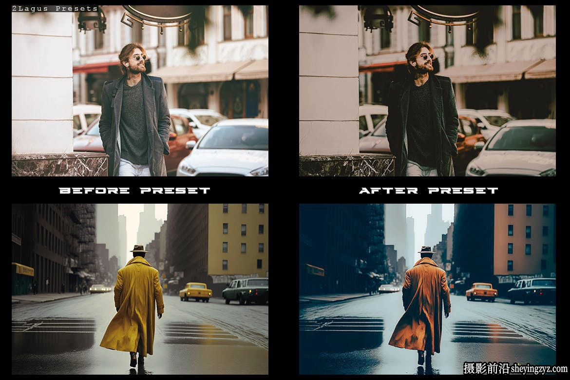 街头摄影电影色彩lr预设及手机lr预设 Black Lightroom Presets