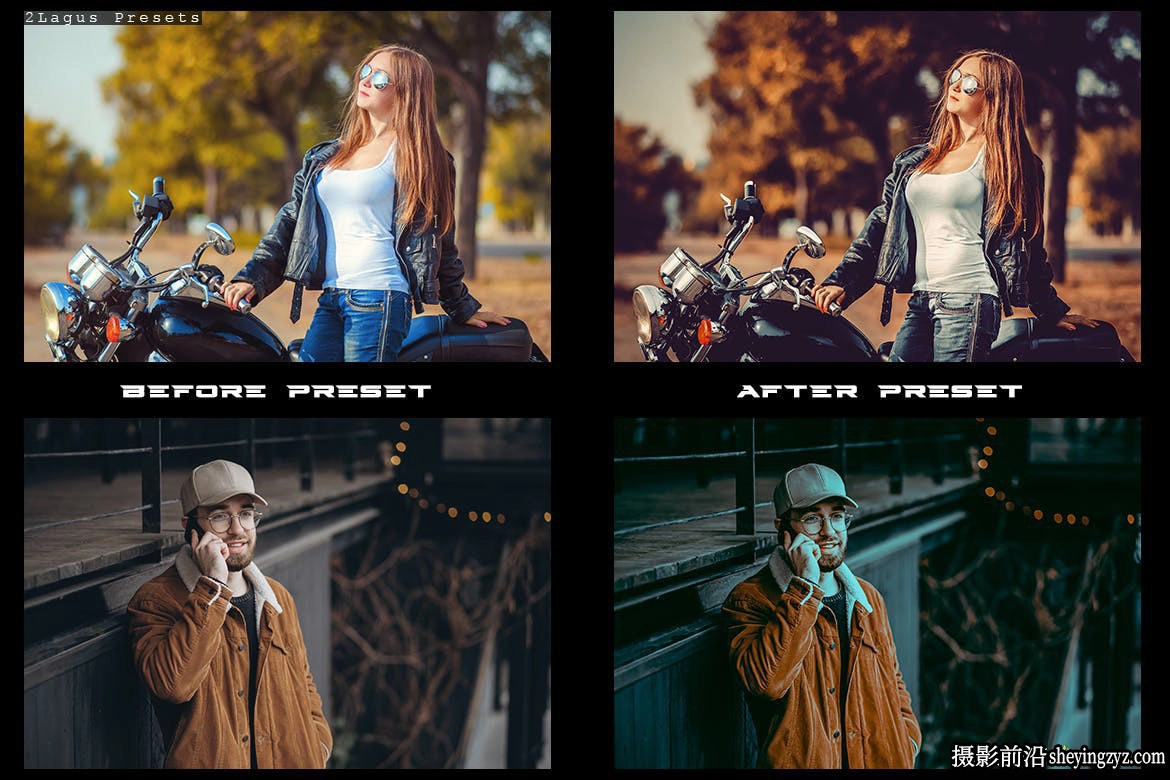 街头摄影电影色彩lr预设及手机lr预设 Black Lightroom Presets