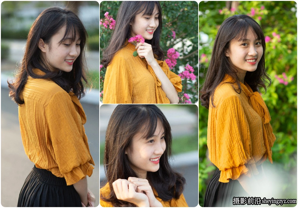 户外清新美女人像摄影RAW原图练习素材13张
