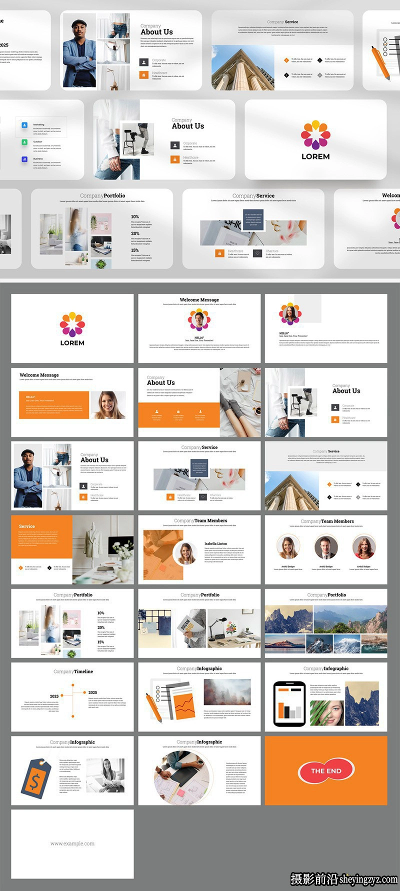 演示排版布局InDesign模板