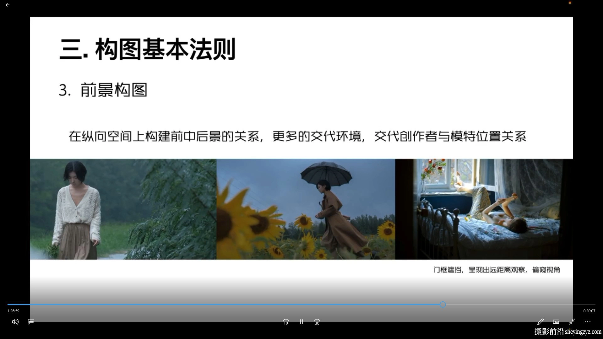 李觅青唯美人像摄影布光构图课程第3期摄影课