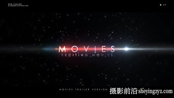 AE免费模板-电影文字标题宣传片头模版 Movies Trailer