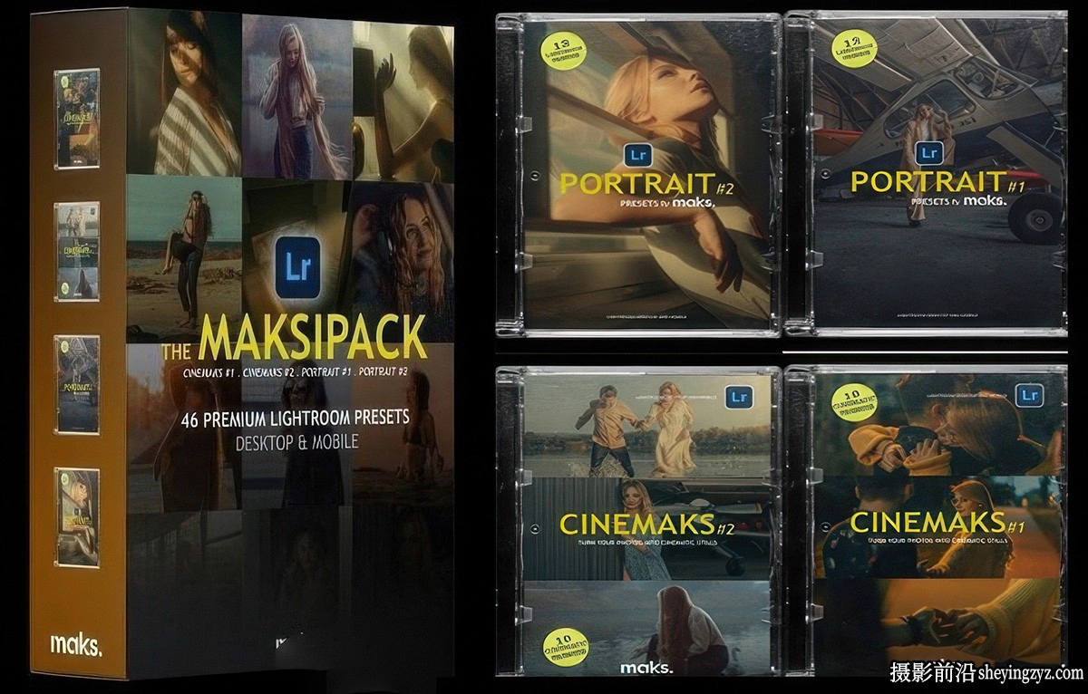 4套最好的INS电影胶卷LR预设+教程 The MAKSIPACK–Maks Photography
