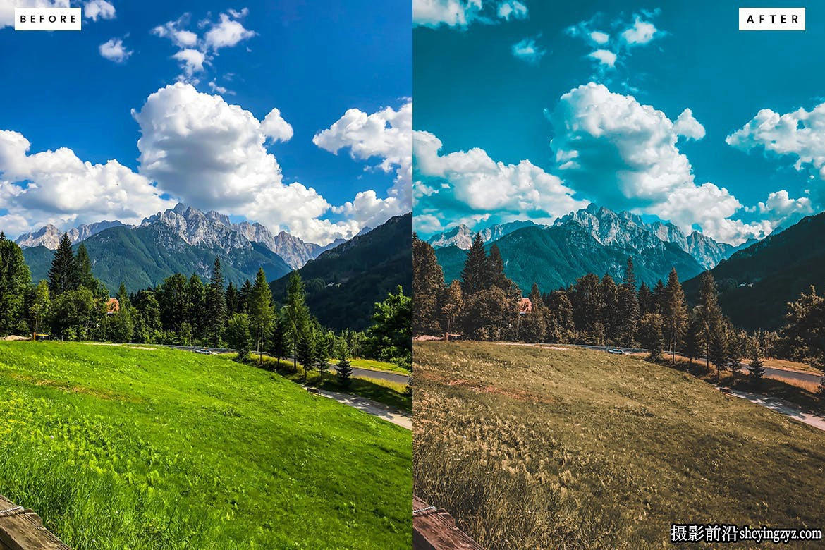 10种免费风光调色lr预设 Cinematic Landscape Lightroom Presets