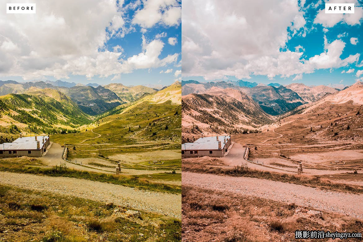 10种免费风光调色lr预设 Cinematic Landscape Lightroom Presets