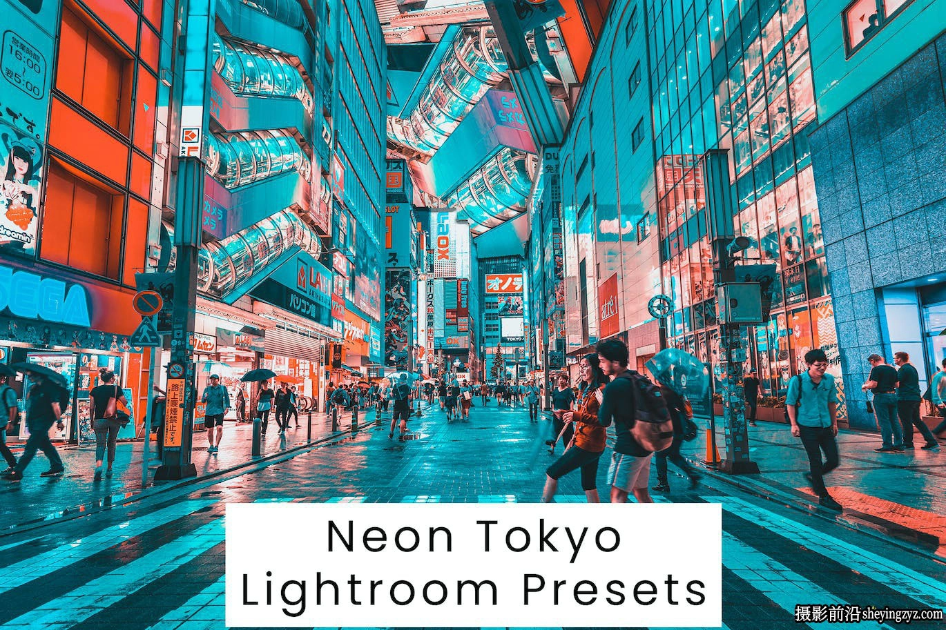 10种日本东京城市霓虹灯人像Lr预设 Neon Tokyo Lightroom Presets