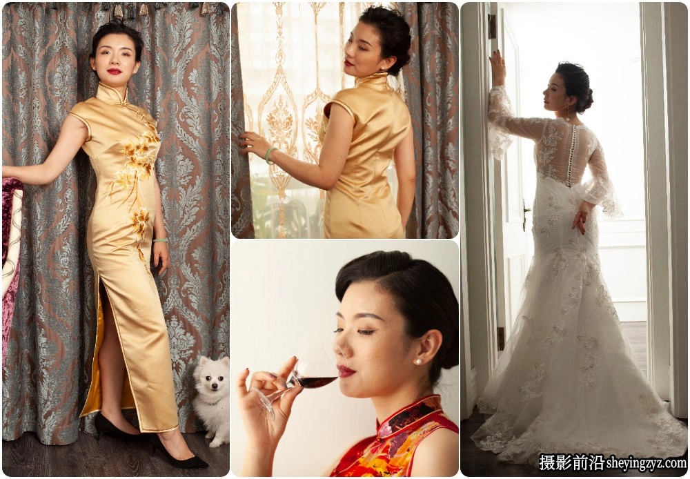 婚纱旗美女人像摄影免费RAW原图练习素材13张