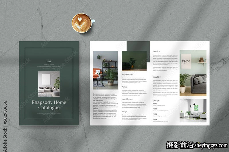 室内设计杂志排版InDesign模板