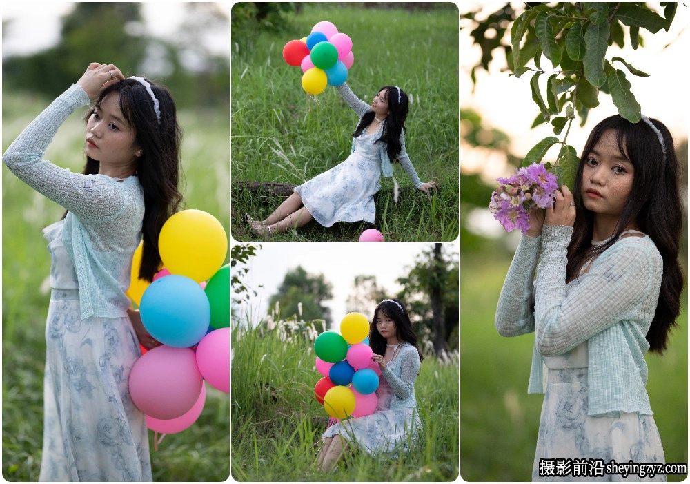 清新美女人像摄影RAW原图素材.人像调色练习23张