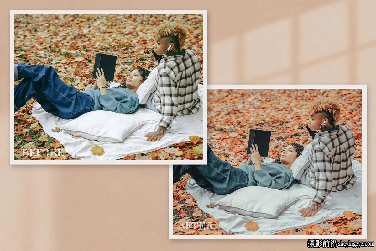 温暖街拍人像lr预设及LUT预设 Cozy Warm Lightroom Presets LUT