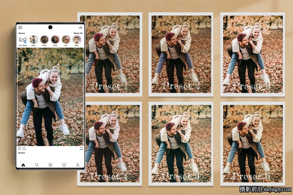 秋季色彩电影人像LR预设及LUT预设 Harvest Lightroom Presets