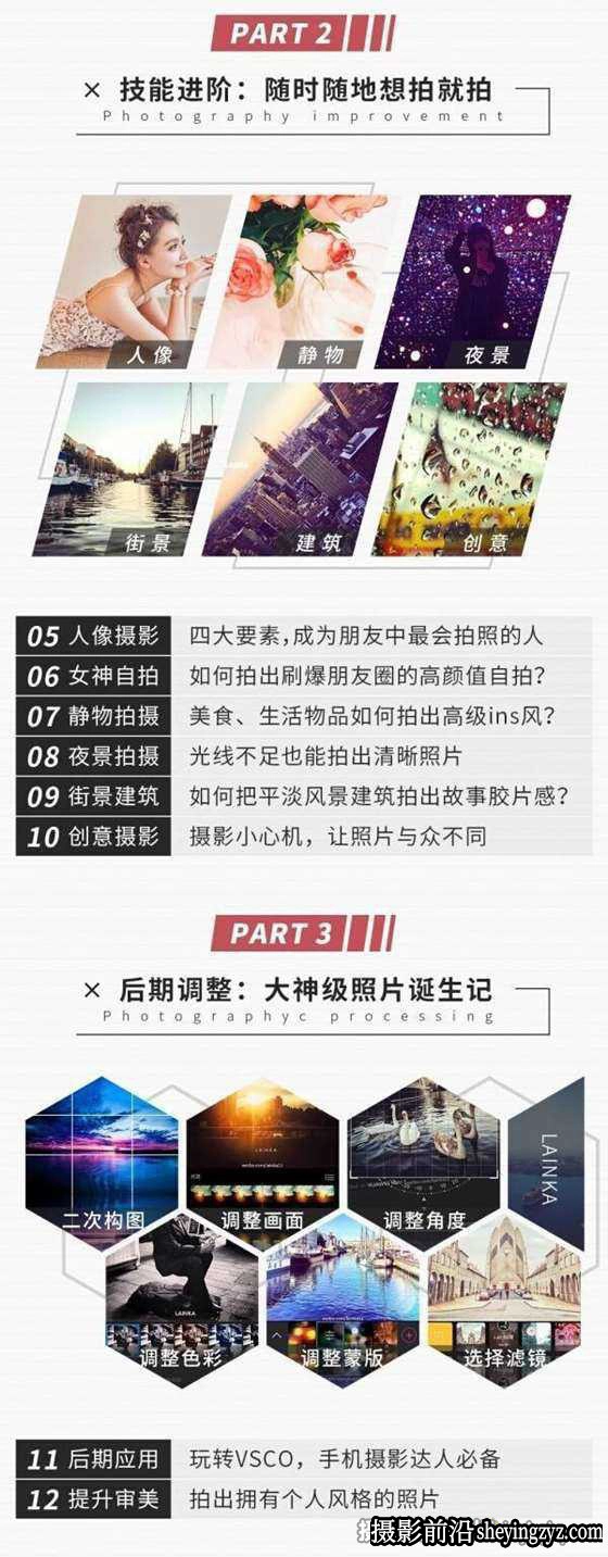 贾蕾Lainka零基础用手机拍出刷爆朋友圈的高逼格照片12课完整版
