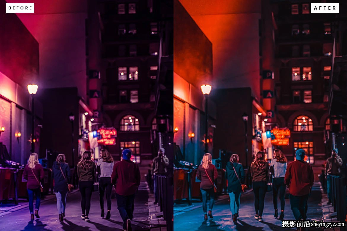 10种城市夜景人像调色免费lr预设 Night Life Lightroom Presets