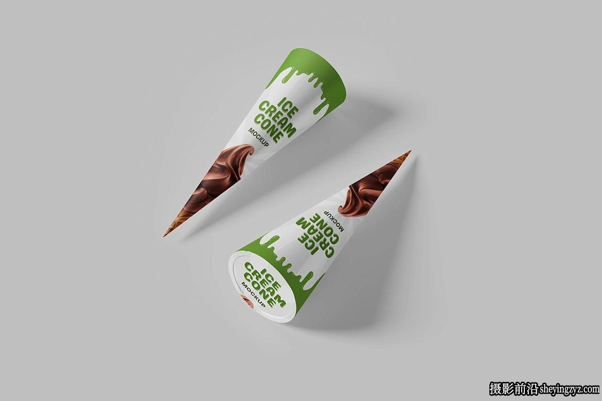 蛋卷冰淇淋样机