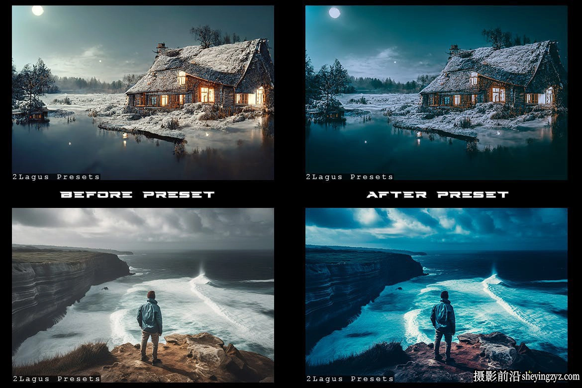 旅拍黑暗电影风光LR预设及手机lr预设 Dark Mood Lightroom Presets