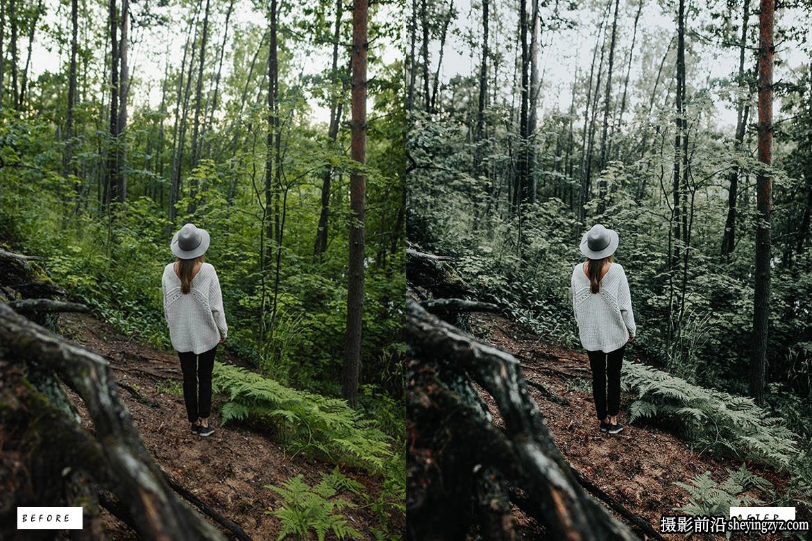 10种旅行网红电影人像调色Lr预设Evergreen Lightroom Presets