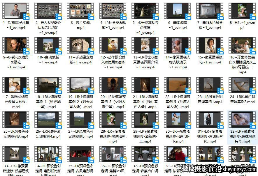 张小翼人像摄影修饰高效后期基本法教程完整版70课