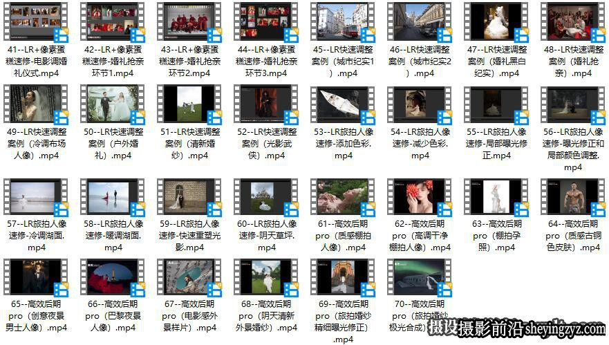 张小翼人像摄影修饰高效后期基本法教程完整版70课