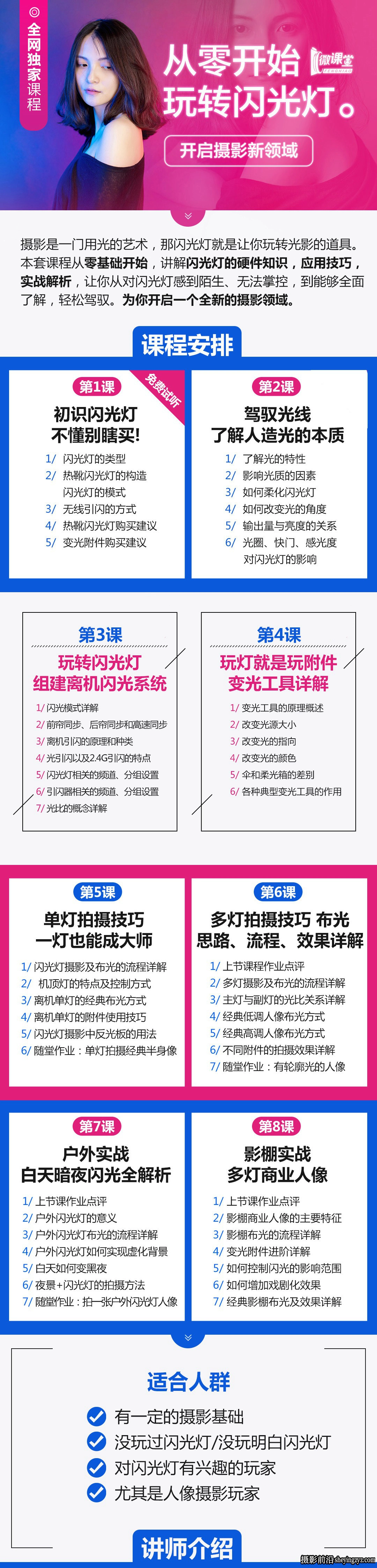 高卓鹏-从零基础开始玩转闪光灯-闪光灯布光教程