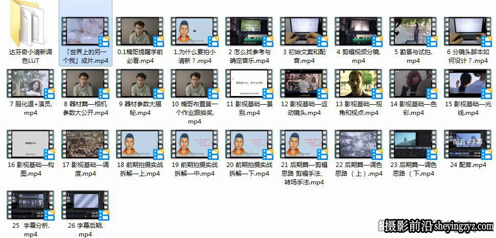 红人星球-王楠《小清新风格》视频拍摄及后期剪辑调色完整教程