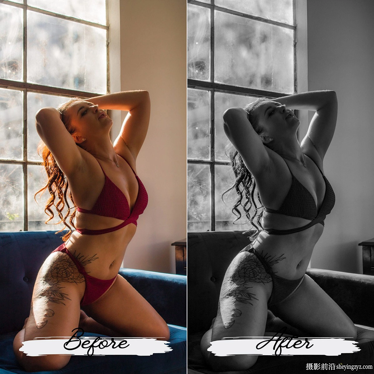 黑白私房人像Lr预设/手机预设 MePresets-BW Boudoir Lightroom Presets