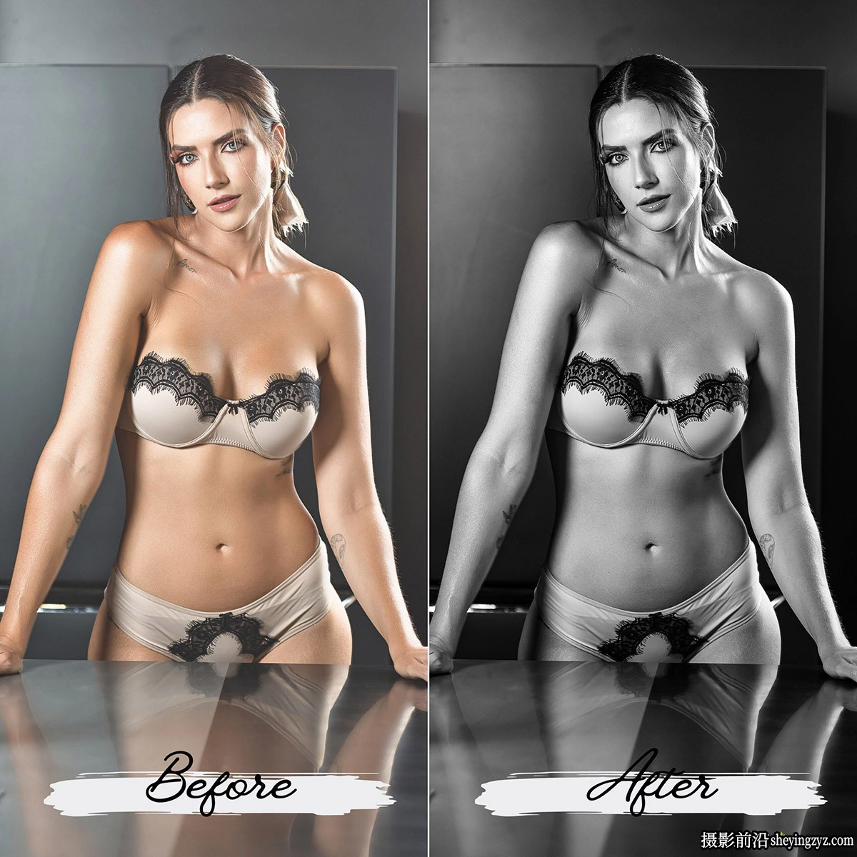 黑白私房人像Lr预设/手机预设 MePresets-BW Boudoir Lightroom Presets